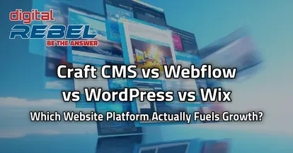 Craftcms vs webflow vs wordpress vs wix featured