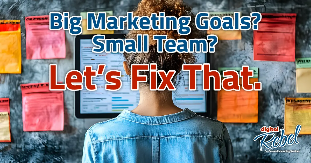 Big marketing goals small team