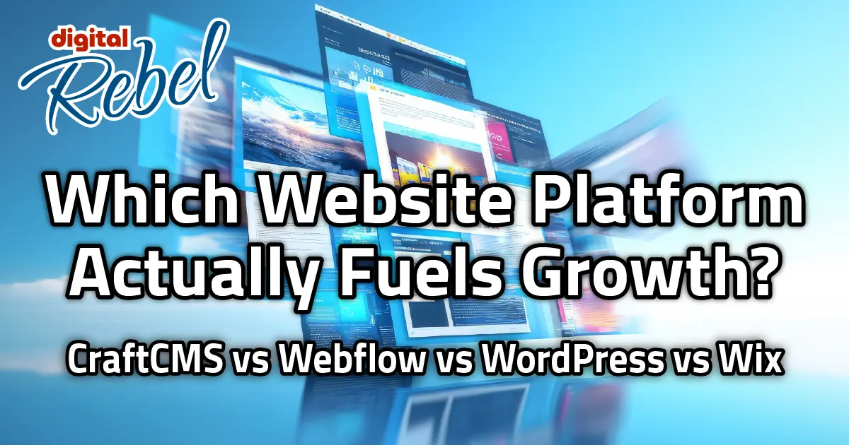 Craftcms vs webflow vs wordpress vs wix featured