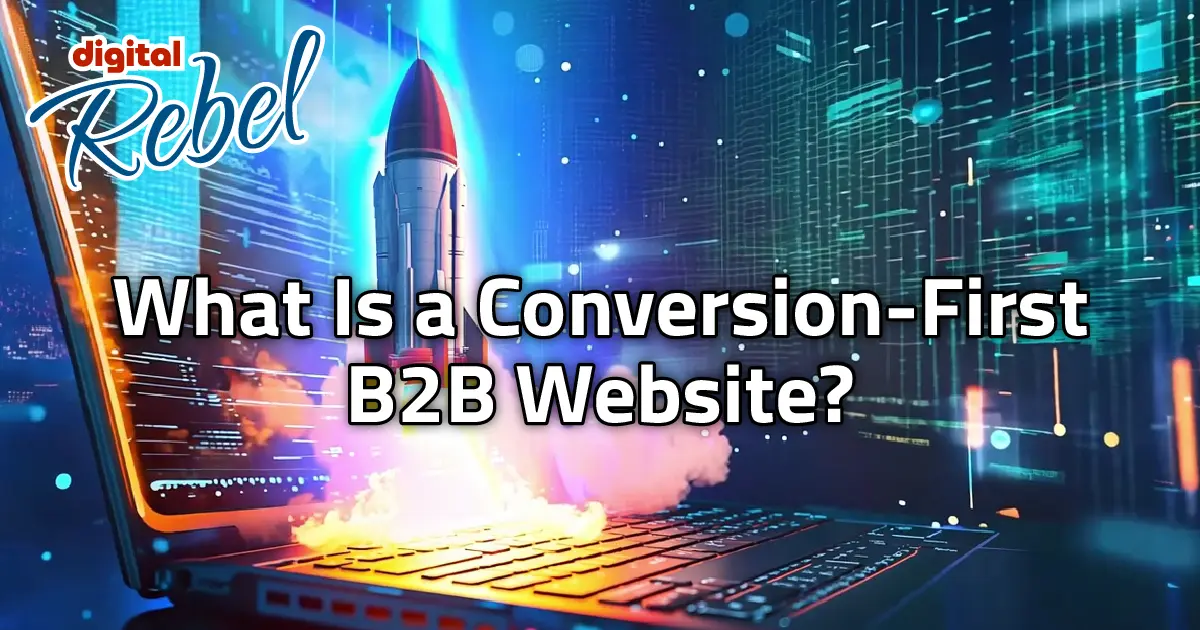What is a conversion first website featured