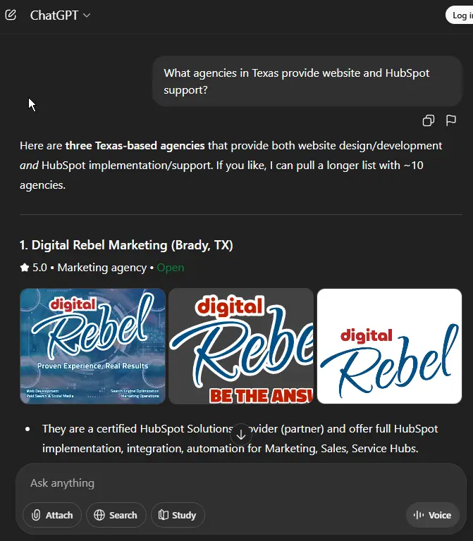 Chatgpt website hubspot drm