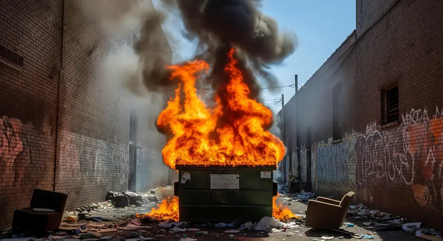 Dumpster fire