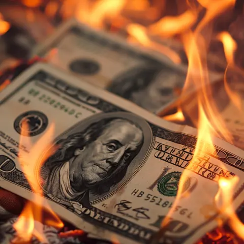 Money fire