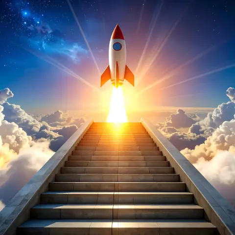 Rocket launch stairs